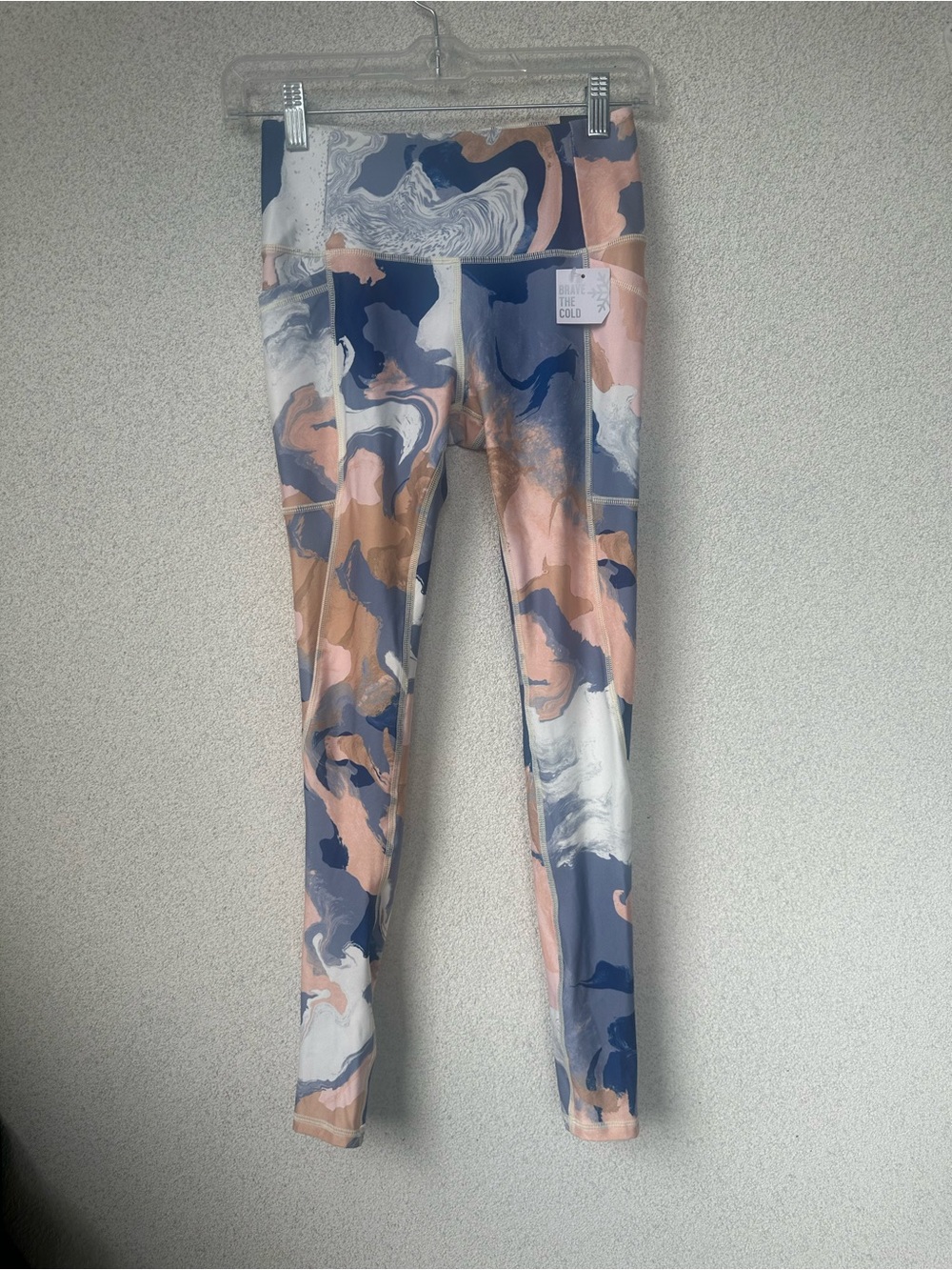 DSG Cold Weather Compression High Rise Tight Marble Print Leggings, Size: XS